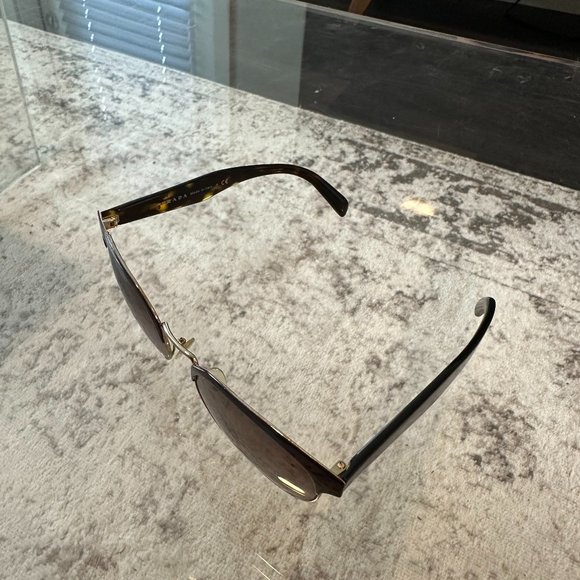 PRADA PR 61TS BROWN/PALE GOLD SUNGLASSES